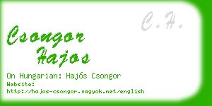 csongor hajos business card